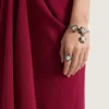 Armbånd med dekonstruerte krystaller i metall og krystaller Armbånd med dekonstruerte krystaller i metall og krystaller