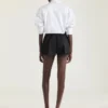 Asymmetrisk skjorte i poplin