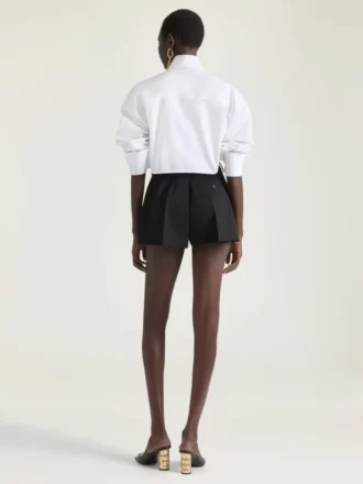 Asymmetrisk skjorte i poplin