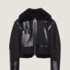 Aviatorjakke i shearling Aviatorjakke i shearling