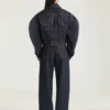 Back-To-Front Cocoon-jakke i rå denim