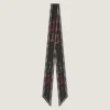 Bandeau i silke med flerfarget Givenchy-signatur Bandeau i silke med flerfarget Givenchy-signatur