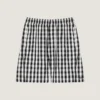 Bermudashorts i bomull med gingham-mønster