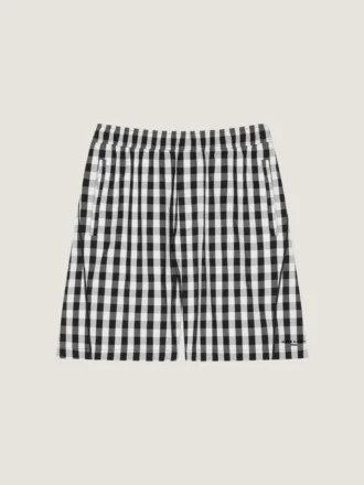 Bermudashorts i bomull med gingham-mønster