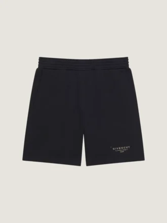 Bermudashorts i fleece med Givenchy-stempelprint
