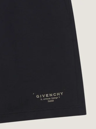 Bermudashorts i fleece med Givenchy-stempelprint