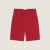 Bermudashorts i overfarget denim