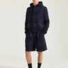 Bermudashorts i ull med rutemønster Bermudashorts i ull med rutemønster