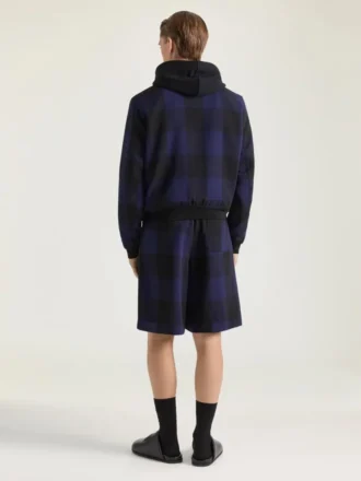 Lett blouson i rutete jacquard