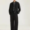 Blouson i blandet materiale med Givenchy Paris-broderi Blouson i blandet materiale med Givenchy Paris-broderi