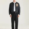 Bomberjakke med couture-sømmer i nylon Bomberjakke med couture-sømmer i nylon