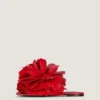 Boudoir flate mules i skinn med rosenblader Boudoir flate mules i skinn med rosenblader