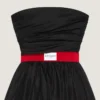 Bustier-aftenkjole i organza