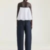 Bustier-kappe med ryggåpning i blonder