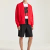 Cardigan i bomull med Givenchy Paris Gros Grain