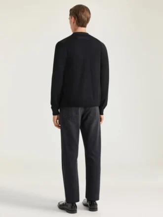 Cardigan i bomullstrikk med Givenchy Paris-jacquard