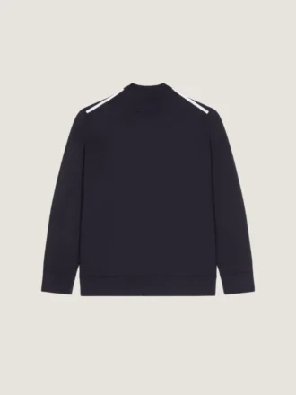 Cardigan i ull med grosgrain-detaljer
