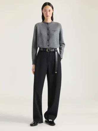 Cardigan i ull og kashmir