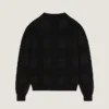 Cardigan med glidelås i bomull, brodert med Givenchy Paris