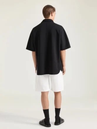 Skjorte i scuba med Givenchy Paris-lapp