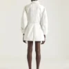 Cocoon minikjole i hvit denim Cocoon minikjole i hvit denim