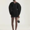 Cocoon minikjole i spesialdesignet strikk