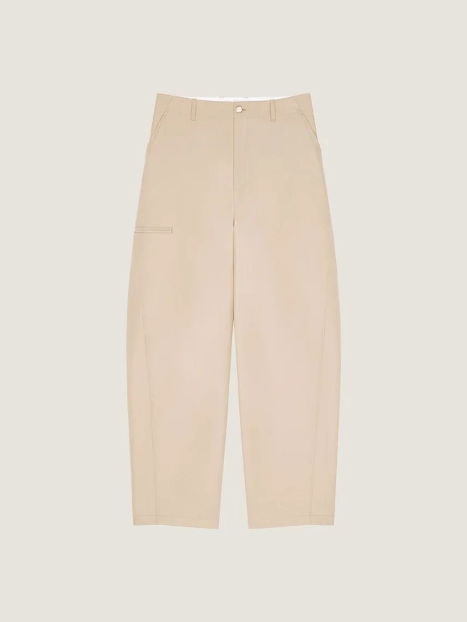 Couture-bukser i bomull med Givenchy Paris-merke Couture-bukser i bomull med Givenchy Paris-merke