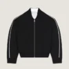 Couture-cardigan med sømmer i ull, Givenchy Paris Jacquard