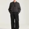 Couture-genser med sømmer i alpakka- og yakull Couture-genser med sømmer i alpakka- og yakull