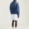 Couture-jakke med sømmer i mørkeblå denim Couture-jakke med sømmer i mørkeblå denim
