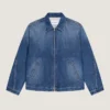 Couture-jakke med sømmer i mørkeblå denim Couture-jakke med sømmer i mørkeblå denim