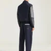 Aviator-blouson i blandet materiale