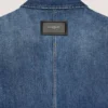 Couture-overskjorte med sømmer i mørkeblå denim Couture-overskjorte med sømmer i mørkeblå denim