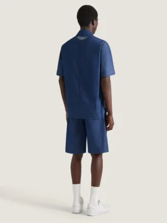 Couture Seam-skjorte i indigoblå denim med Givenchy-stempel
