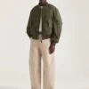 Couture Seam-bomberjakke i bomull med Givenchy-stempelprint Couture Seam-bomberjakke i bomull med Givenchy-stempelprint