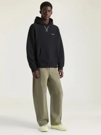 Couture Seam-hettegenser i fleece med brodert Givenchy Paris