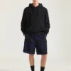 Bermudashorts i ull med rutemønster Bermudashorts i ull med rutemønster
