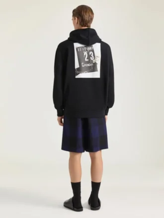 Couture Seam-hettegenser i fleece med klappbrett-trykk