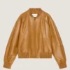 Couture Seam Raglan-blouson i skinn Couture Seam Raglan-blouson i skinn