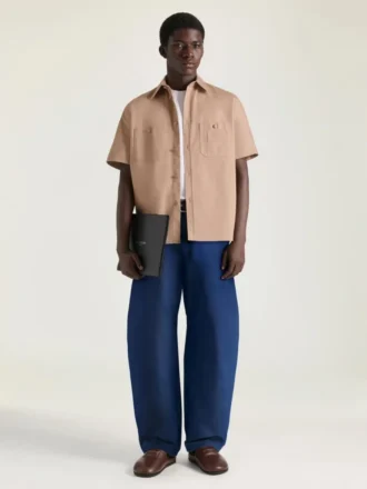 Couture Seam-skjorte i bomull med Givenchy Paris-lapp
