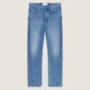 Couture Seam Straight Fit Shadow Washed Jeans Couture Seam Straight Fit Shadow Washed Jeans