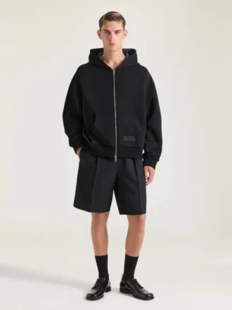 Couture Seam Zipped Hoodie i scuba