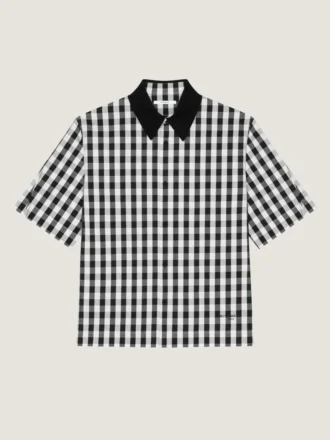 Couture-skjorte i bomull med gingham-mønster