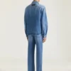Couture-skjorte med sømmer i skyggevasket denim Couture-skjorte med sømmer i skyggevasket denim