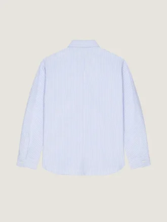 Couture-skjorte med striper i bomulls-oxford