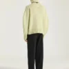 Couture-søm turtleneck-genser i alpakka- og yakull