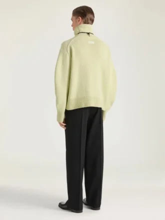 Couture-søm turtleneck-genser i alpakka- og yakull
