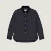 Couture-søm, vattert overskjorte, Givenchy Paris-merke Couture-søm, vattert overskjorte, Givenchy Paris-merke