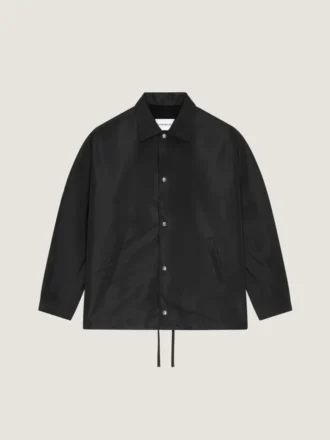 Couture-sømmet polyfaille-jakke med Givenchy Paris-merke