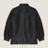 Couture-sømmet polyfaille-jakke med Givenchy Paris-merke Couture-sømmet polyfaille-jakke med Givenchy Paris-merke